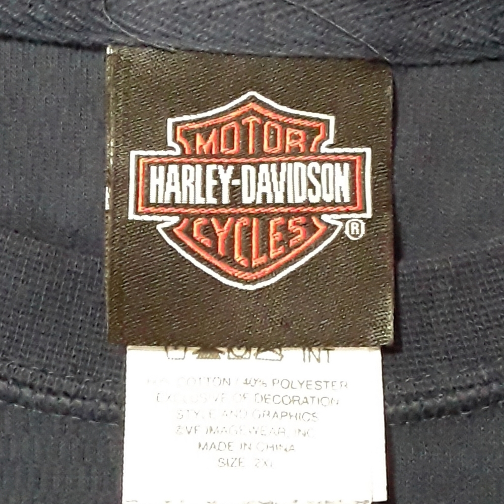 COPY - Harley Davidson Waffle Knit Thermal Shirt - Picture 3 of 6